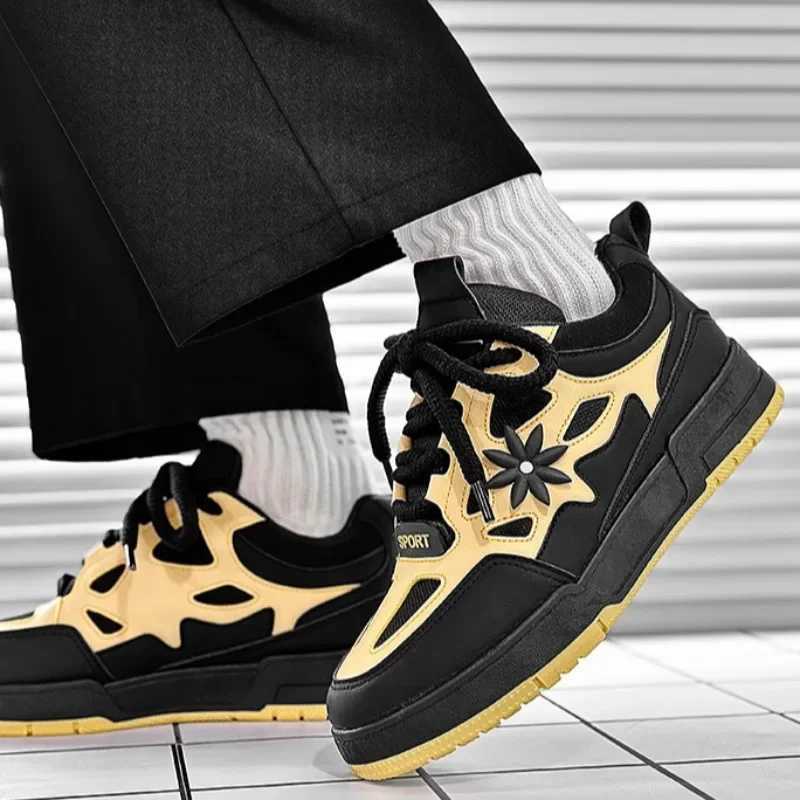 Original New Brand Mens Sneakers Leather Casual Fashion Skateboard for Men Daily Training Shoes Tenis MascuoXJ241219
