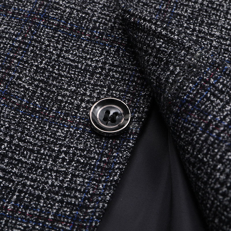 K852 Men's One Button Business Suit Jacket - Casual Fit, Fashion Design