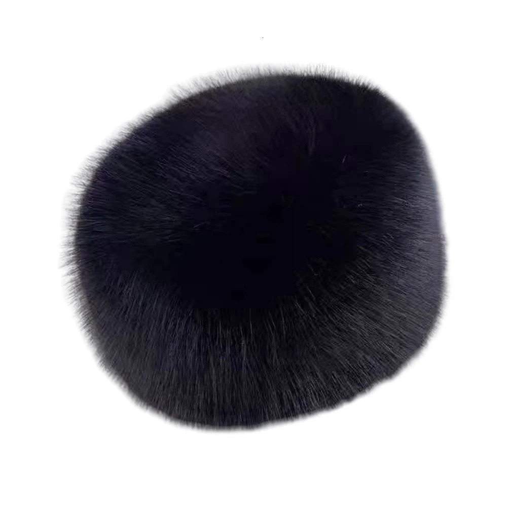 Womens Winter Artificial Fur Russian Ushanka Hat Thick Warm Balaclava Caps Earflap Faux Fox Beanies for Ladies Outdoor Hat 241218