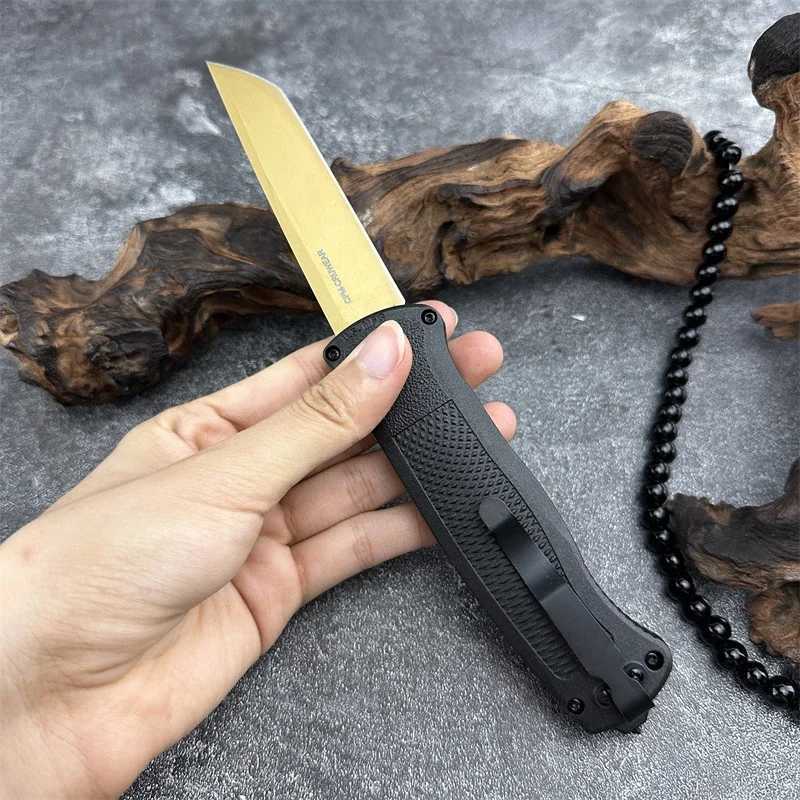 BM 5370FE Folding Knife Outdoor Tactical Military Hunting Knife Camping Hiking Survival Practical Cutting Knife EDC Tool Mens GiftW241219