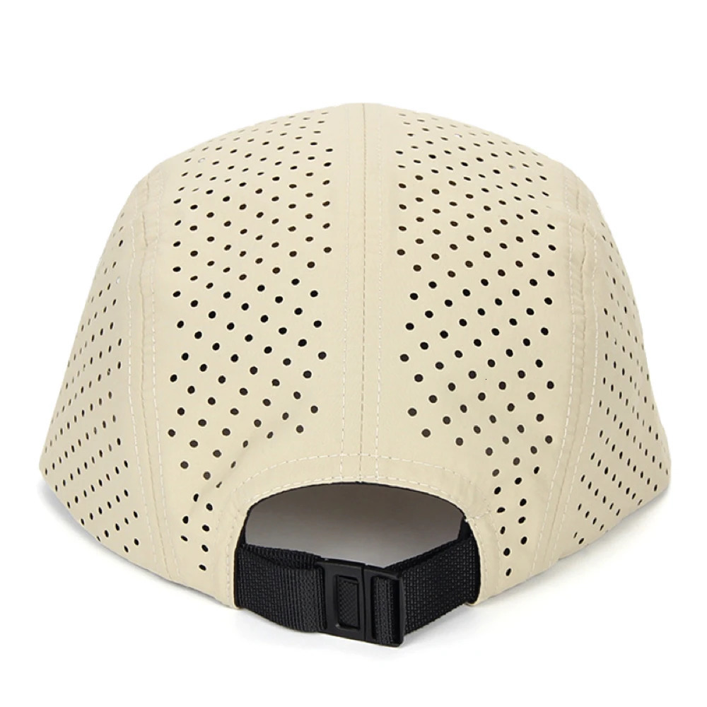 Perforated 5-Panel Cap for Men Lightweight Breathable Quick-drying Baseball Caps Running Camping Hiking Training Outdoor Hat 241219