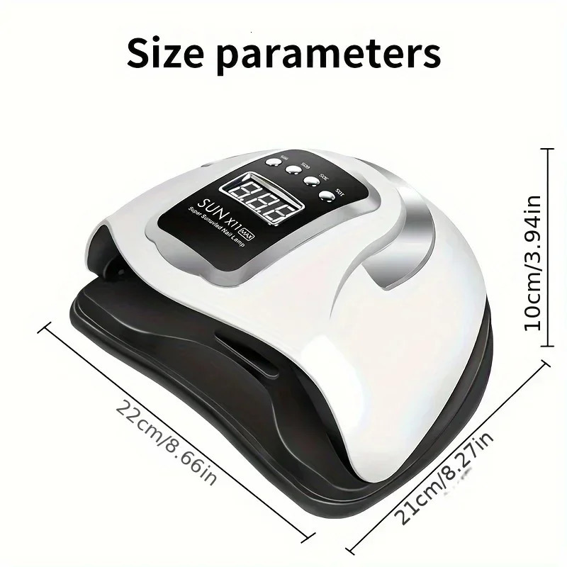 SUN X11 MAX Professional Nail Drying Lamp for Manicure 280W Nails Gel Polish Drying Machine with Auto Sensor UV LED Nail Lamp 241219