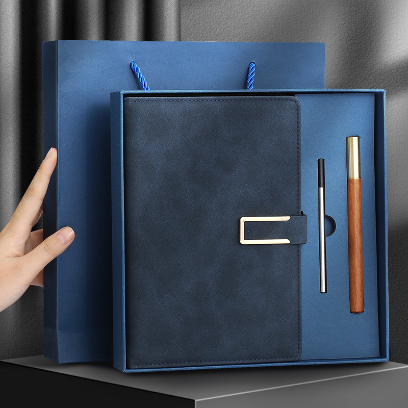 Stylish Sheepskin Leather Business Notebook - Durable Paper Organizer for Professional Use