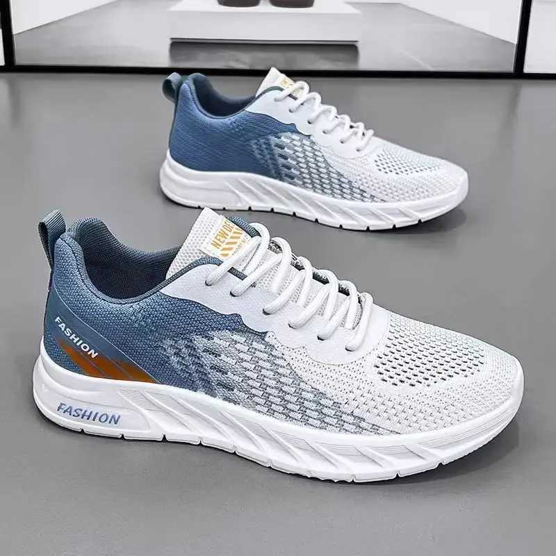 Mens Mesh Casual Sports Shoes Running Shoes Breathable Knit Sports Shoes Mat Lightweight Casual Shoes Z250319