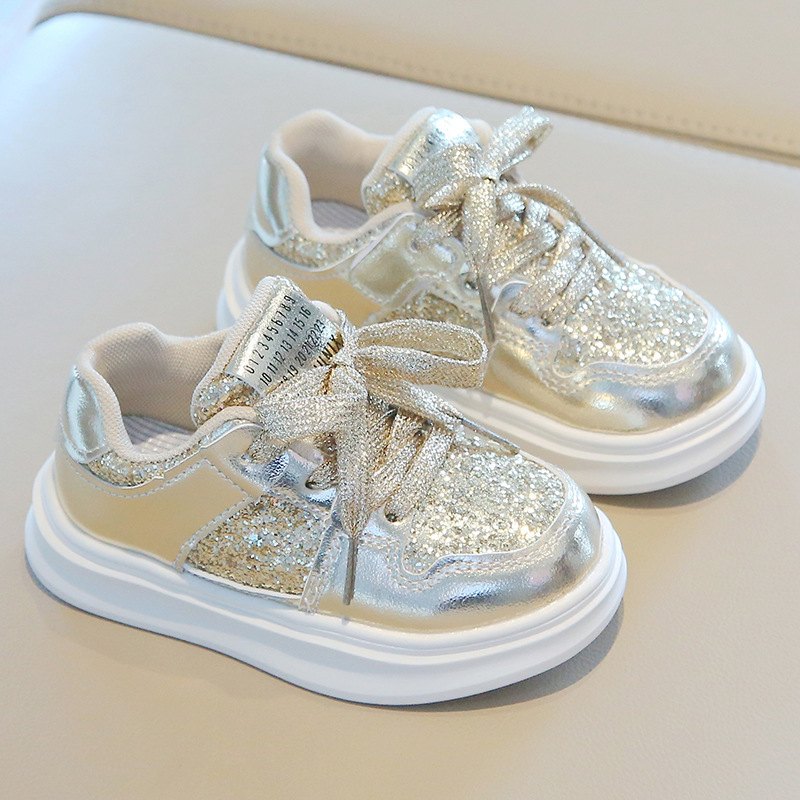 Kids Shoes for Boys Girls Sport Sneakers Diamond Sequins Sports Running Shoes Happysteps Children Flat Casual Baby Toddler Outdoor Shoes Sizes US5c-US