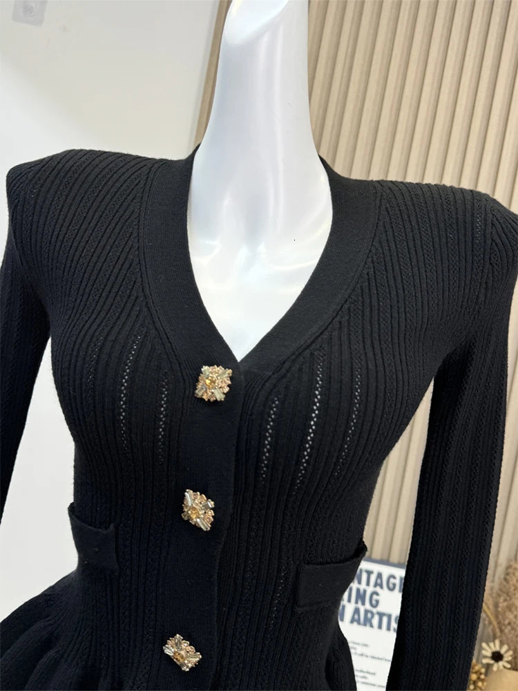 Autumn Winter Woman French Vintage Old Money Cardigan Solid Color Ruffle Sweater Long Sleeve Pullovers Knitwear Aesthetic 241219