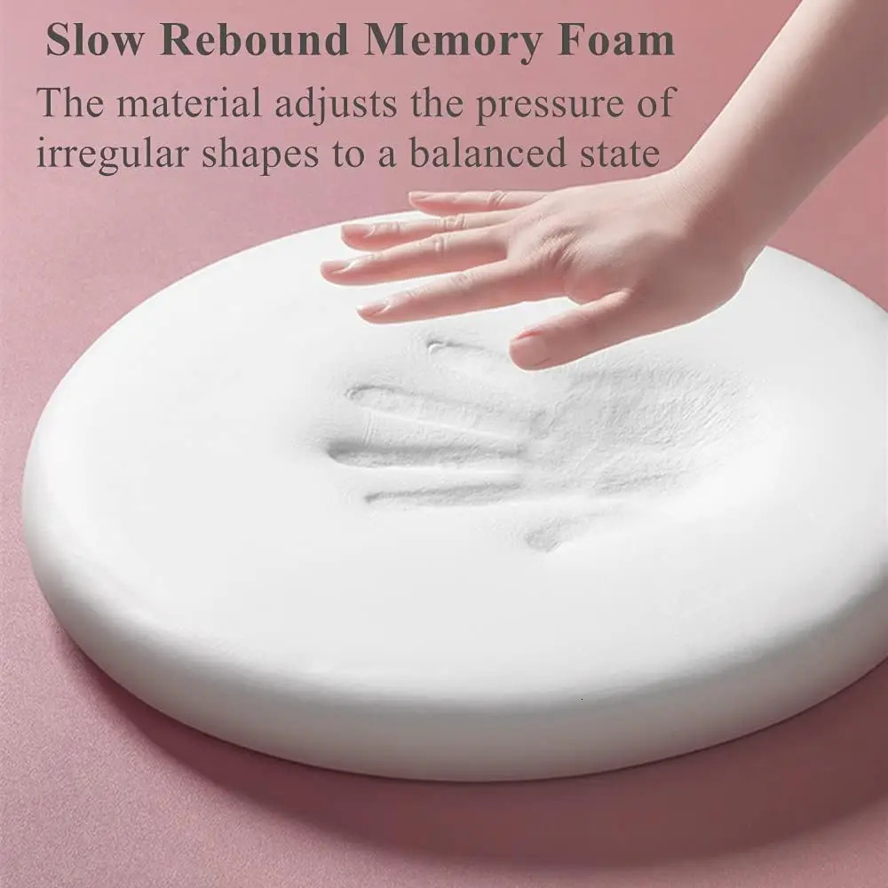 Memory Foam Seat Cushion Anti-Slip Soft Solid Round Floor Seat Futon Office Chair Pad Bar Seat Stool Cushions 30/35/40cm 241219