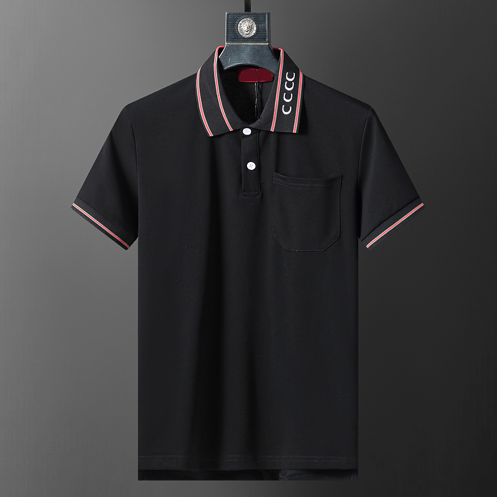 Designer mens Basic business polos T Shirt fashion brand Men's T-Shirts embroidered armbands letter Badges polo shirt tees