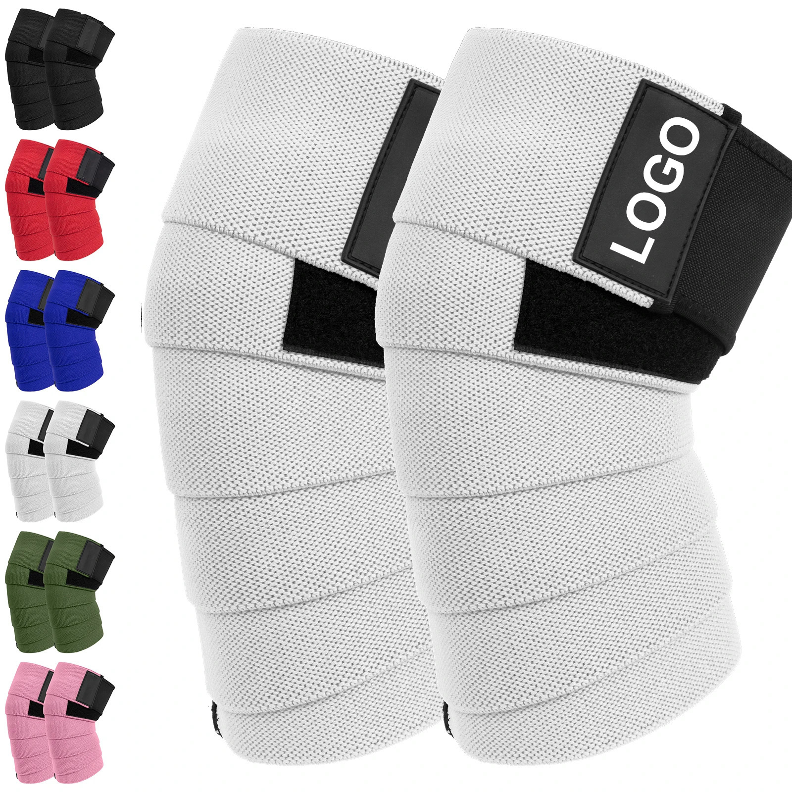 Knee Wraps for Squatting Knee Strap Bands for Crossfit Training Powerlifting Knee Support Deadlift Wraps Weightlifting241219