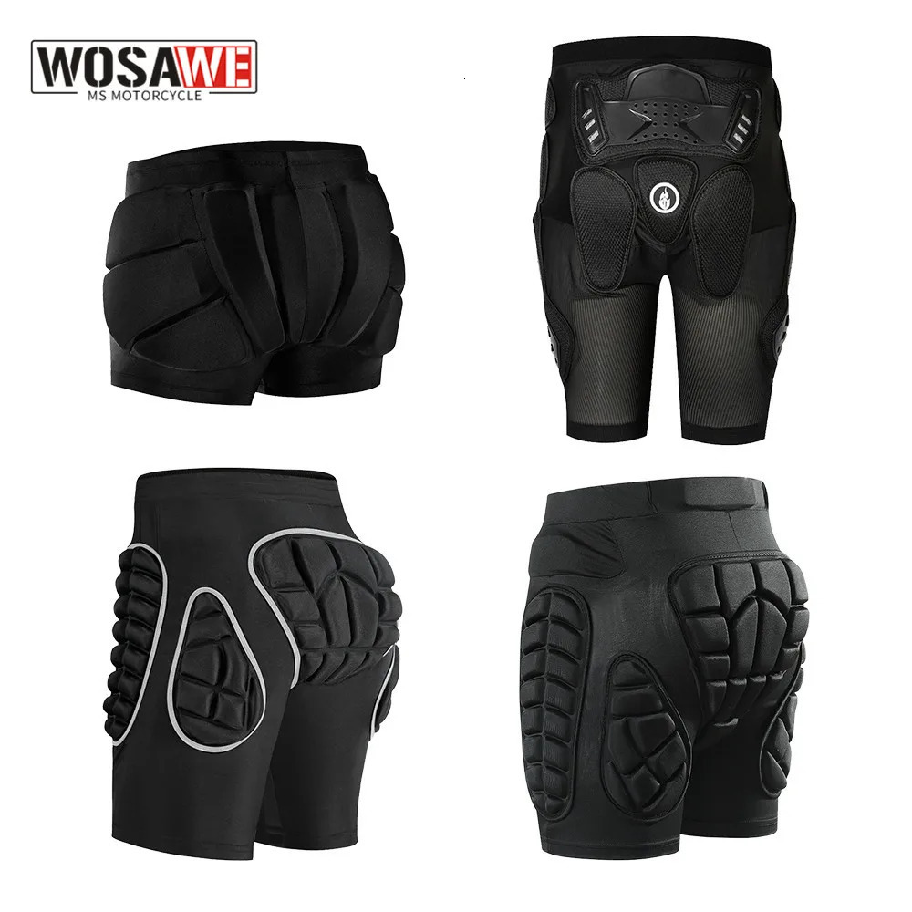 WOSAWE Outdoor Man Ski Skateboarding Shorts Land Racing Leggings Protective Shorts Cycling Tackle Armor Hip Pads for Men 241219