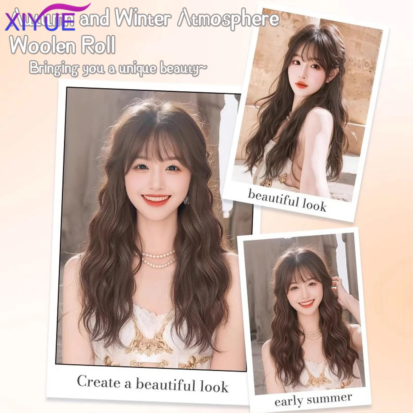 XIYUE Synthetic Topper Hair Piece Invisible Seamless Bangs Clip Overhead Natural Invisible Replacement Cover White Hair 241219