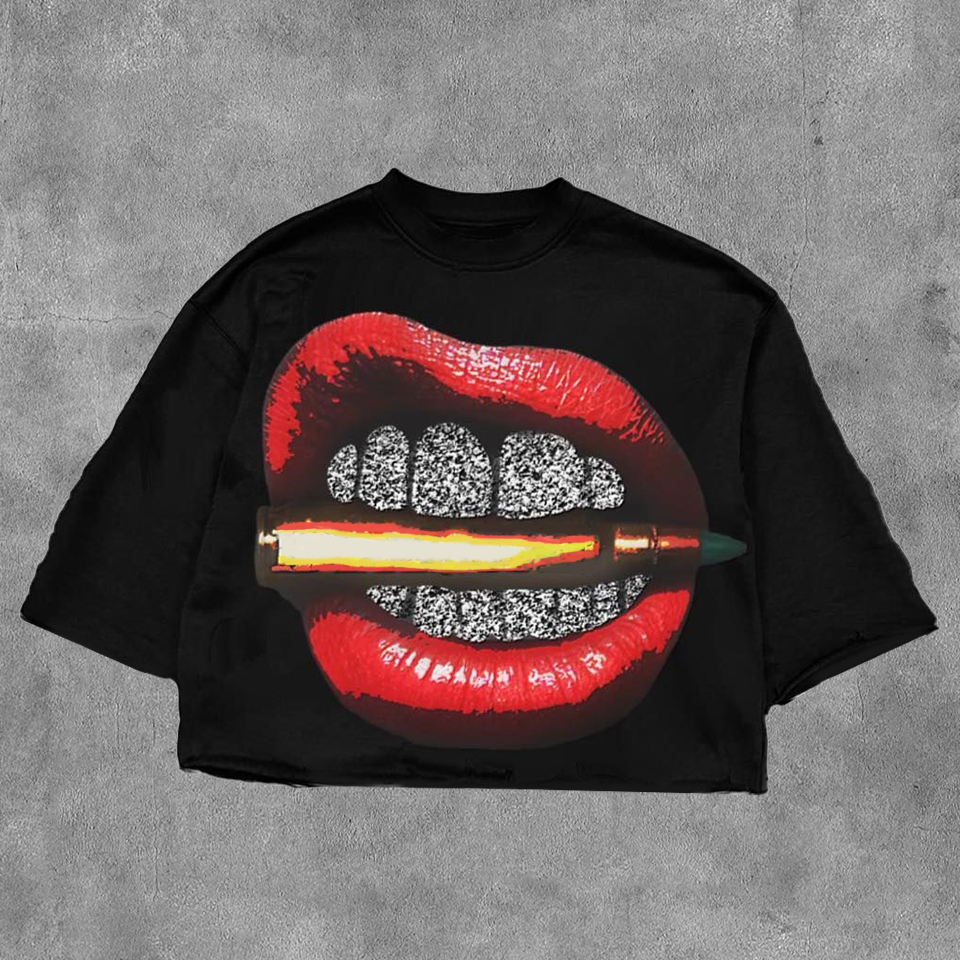 Gothic Summer American New Street Tops Clothing Harajuku Hip Hop Letter Graphic Character Print Y2k Couple Short Sleeve