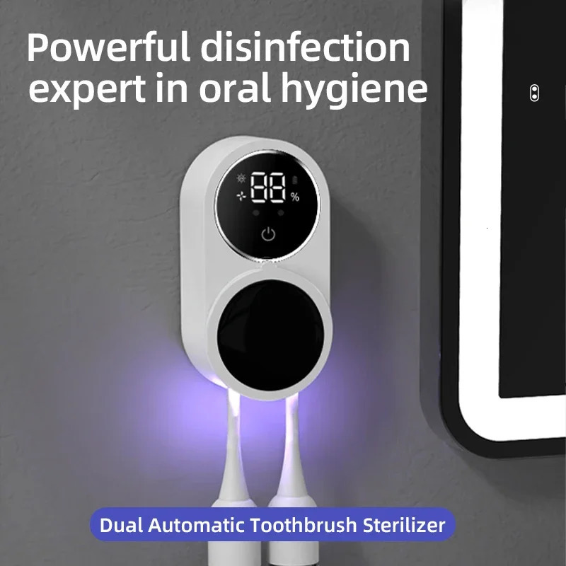 Toothbrush Holder Sanitizer Uv Toothbrush Sanitizer Toothpaste Accessories Portable Toothbrush Sterilizer Portable Disinfectant 241218CJ