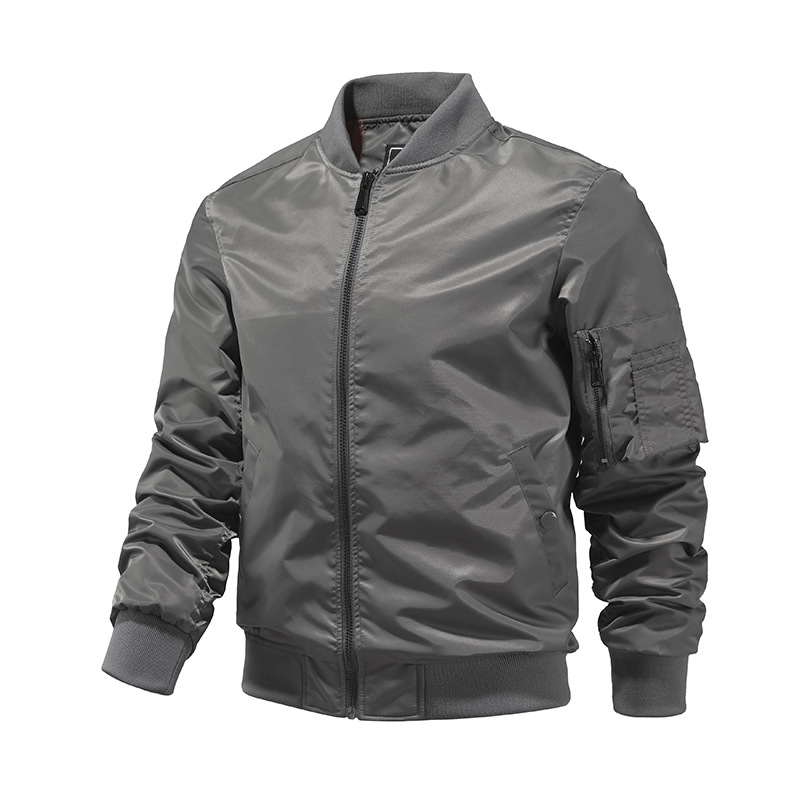 M12192 Autumn new workwear jacket men's loose baseball collar men's coat