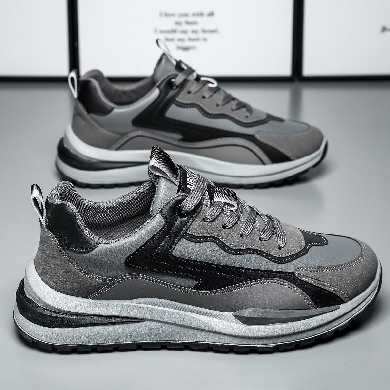 Men Sports Shoes New Fashion Simple Designer Shoes Running Shoes Breathable Sneakers Trendy Versatile Trainer Sneakers Triple Black Grey Free shipping