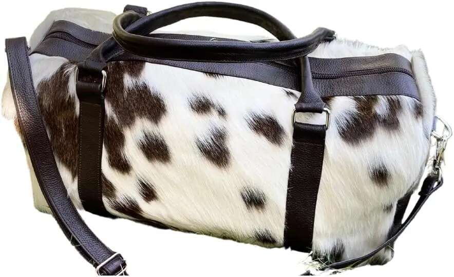 Women's Bags Handbag Cowhide Weekender Overnight Outdoor Sports Leather Duffle Bag