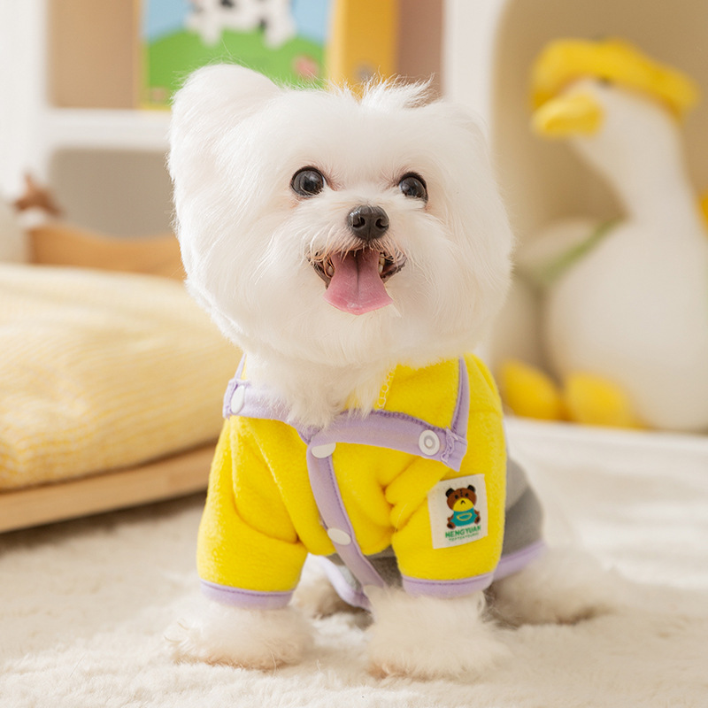 Dog Apparel Pet Clothes Autumn and winter dog clothes two legged fleece clothes, thick and warm base clothes, small dog pet clothes