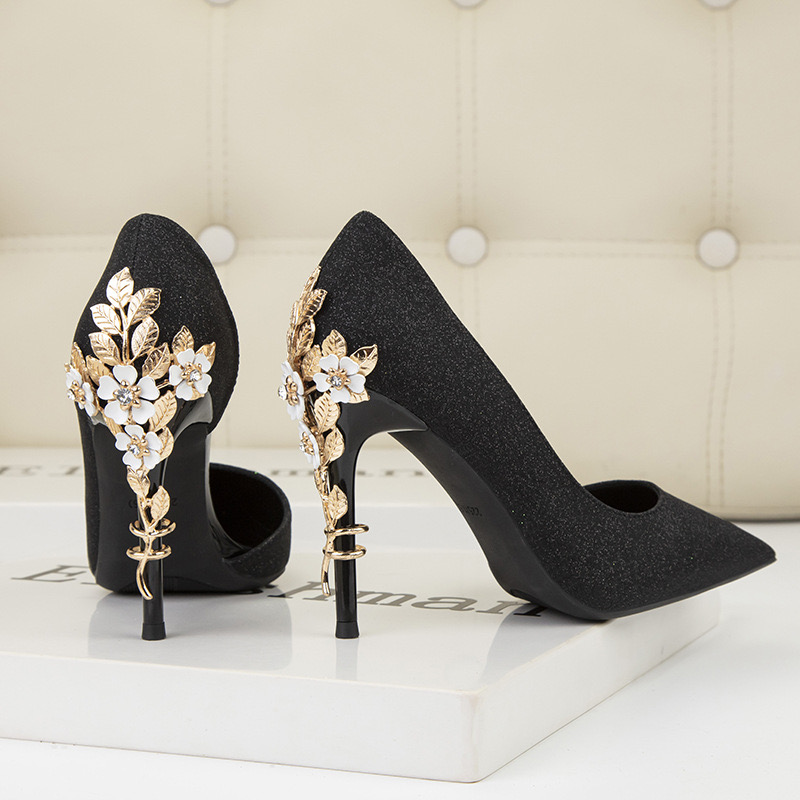 New 2023 Metal wer Pumps New Designer High Women Satin Stiletto Heels 10 Cm Sexy Wedding Shoes Plus Size 41 b0fa
