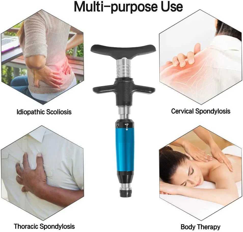 Adjustable Intensity Correction Gun Fascia Massage Gun Activator ropractic Adjusting Instrument Health Care 4 HeadsXJ241219
