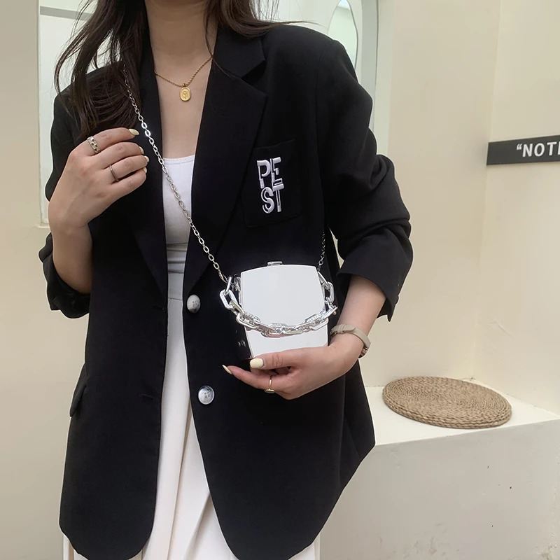bag mini wallet and handbag Trend clutch gold sier box party evening chain shoulder cross body