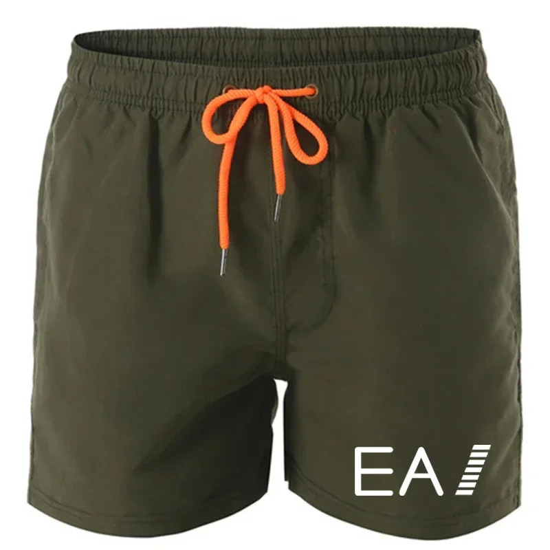 2024 Mens Lowrise Breathable Beach Shorts Sexy Surf Trunks Casual Boxer Sweatpants Summer Drawstring S4XL 241219