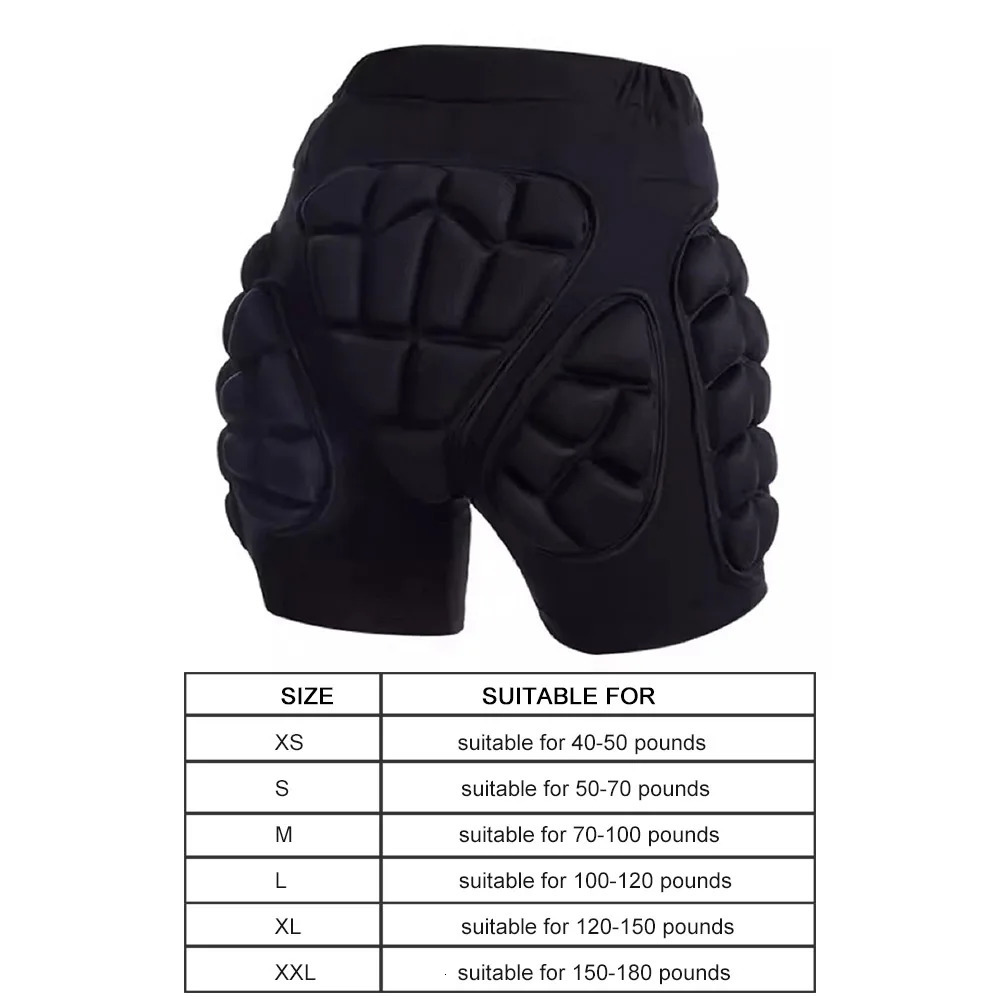 Protective Men Motorcycle Shorts Snowboard Sports Hip Butt Body Protection Gear Hockey MTB Bike Motocross Ice Skiing Shorts 241219