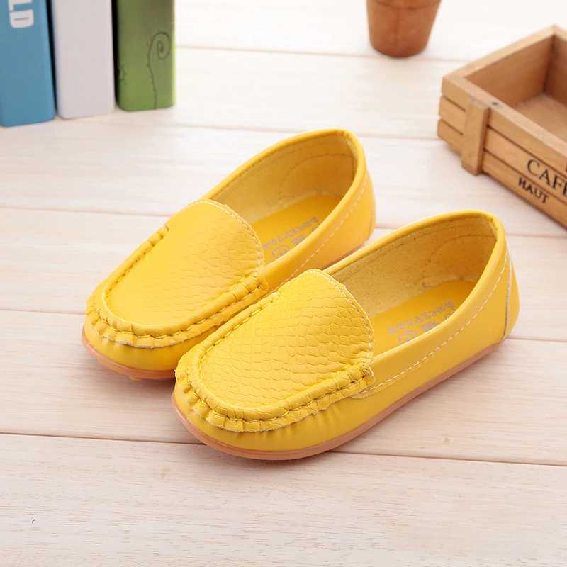 12 colors full-size 21-36 childrens shoes PU leather casual style boys and girls shoes soft and comfortable roller coaster sliding on childrens shoes 