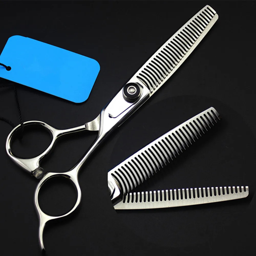 Professional Japan 440c steel 6 scissor Double sided hair scissors Thinning barber tools haircut shears hairdresser scissors 241219