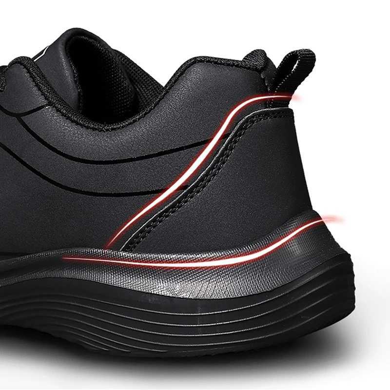 New mens running shoes winter warm mens sports shoes anti slip breathable mens walking shoes lace soft casual shoes lightweight Z250319