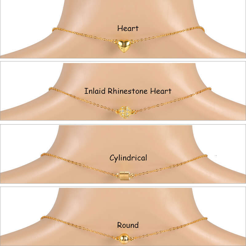 LALAVARA 5Sets/Lot Copper Magnetic Clasps Gold Sier Plated Beads Charms End Connectors for Necklace Bracelet DIY Jewelry Accessories