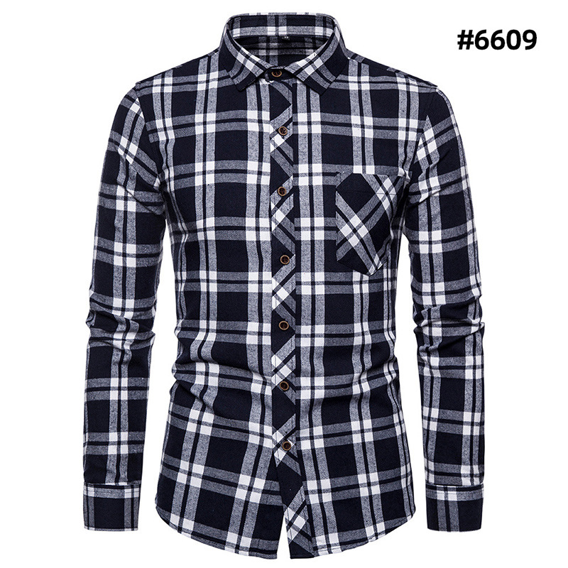 Slim Fit Men's Long Sleeve Shirt - New Arrival for Young Stylish Apparel