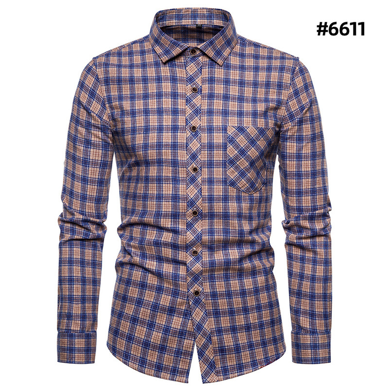 Slim Fit Men's Long Sleeve Shirt - New Arrival for Young Stylish Apparel