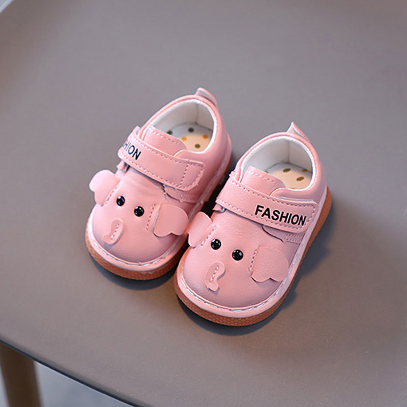 Squeaky Shoes for Newborn Infant Soft Sole Anti Slip Baby Toddler Shoes Kidsnest Cartoon Kids Child Squeaky Shoes Sizes US0.5C-US4C