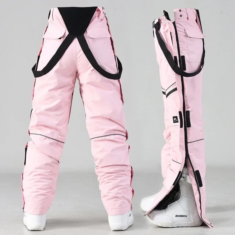 2024 Outdoor Sport Man Skiing Trousers Windproof Women Snow Pants Mountain Cotton Snowboard Female Overalls Waterproof Clothes 241219