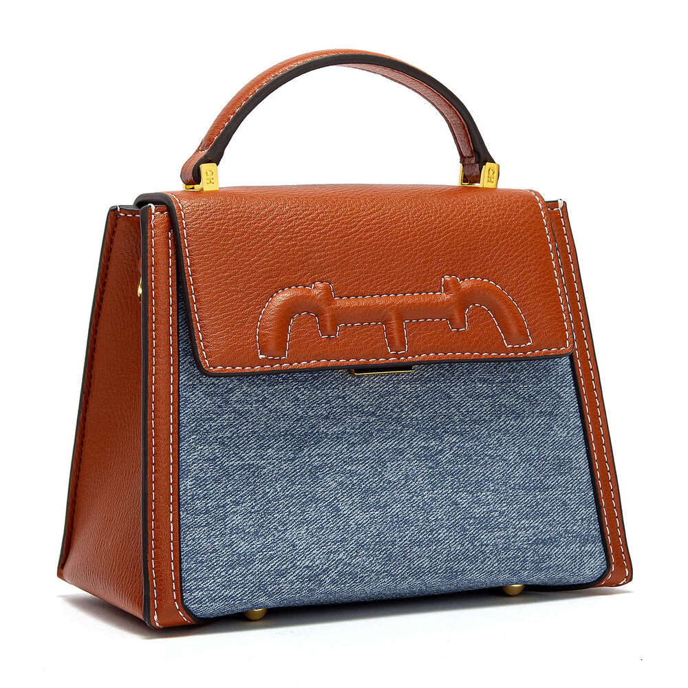 Bags Crossbody Autumn/Winter Restoration Splicing Flip Small Square Bag Women's Handbag