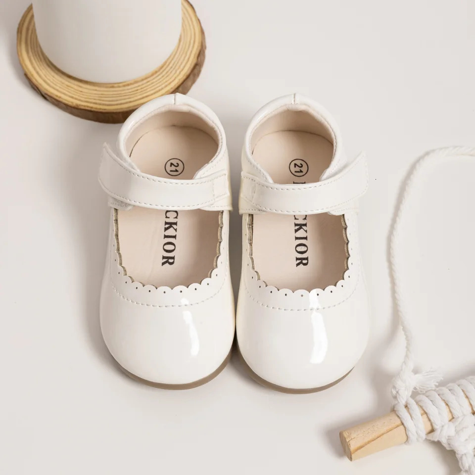 Girls Soft Bottom Multi-color Leather Spring Autumn Baby Girl Bright Color Leather England Style Breathable Princess Shoes 241219