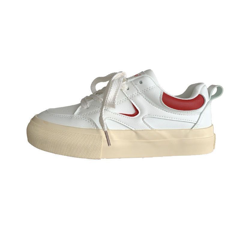 Women's shoes little white shoes women 2025 spring and summer new leisure sports all-in-one increase thick soled board shoes With BOX
