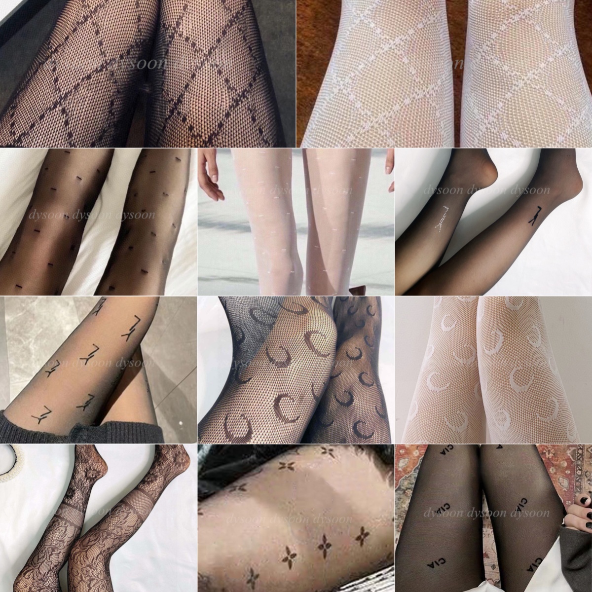 Women Silk Stockings Elastic Multi Different Style Fashion Stocking With Dust Bag 18547