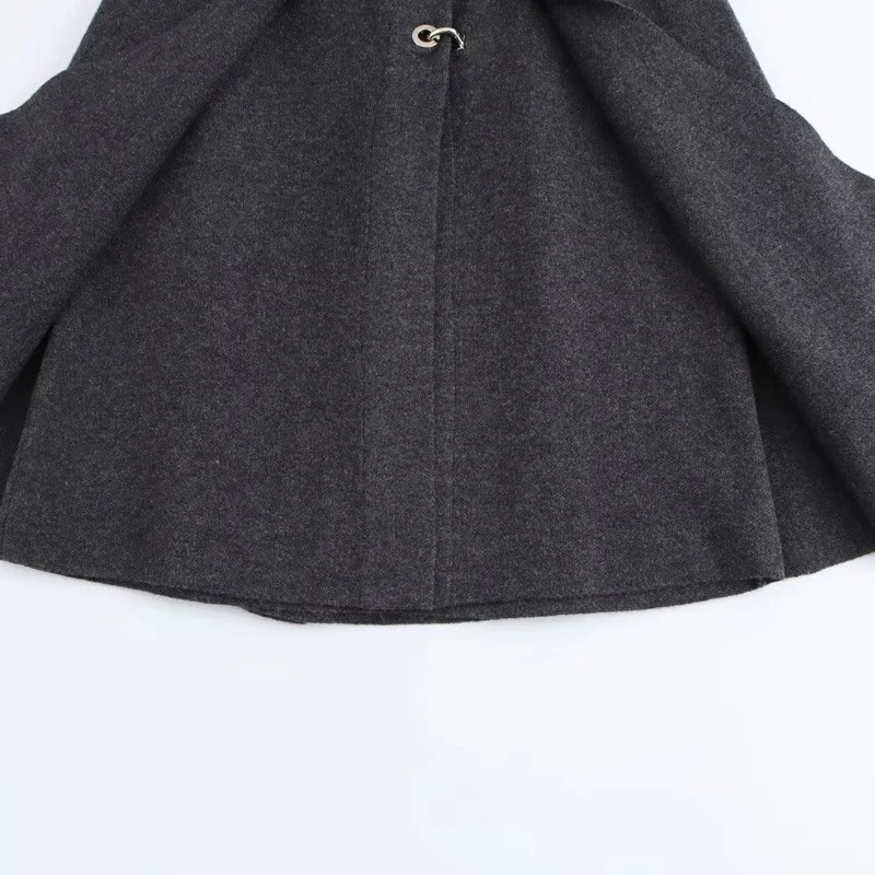 TRAF Knit Capes Women Winter Woman Ponchos Large Size Outerwear Solid Coats Cloak Elegant Womens Shawl Korean Style Ponchos 241218