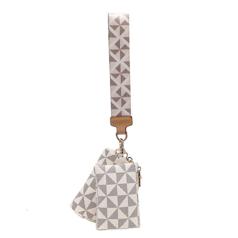 Two piece set of coin purse mini zipper small printed hanging bags makeup bags