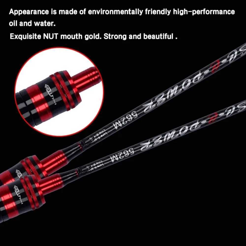 Ourbest Lure Fishing Rod 1.68/1.8/2.1/2.4M 30T Carbon Casting Spinning Rod 1/2/3 TIPS Bait 6-30g L/M/MH Power Baitcasting POLEXJ241219
