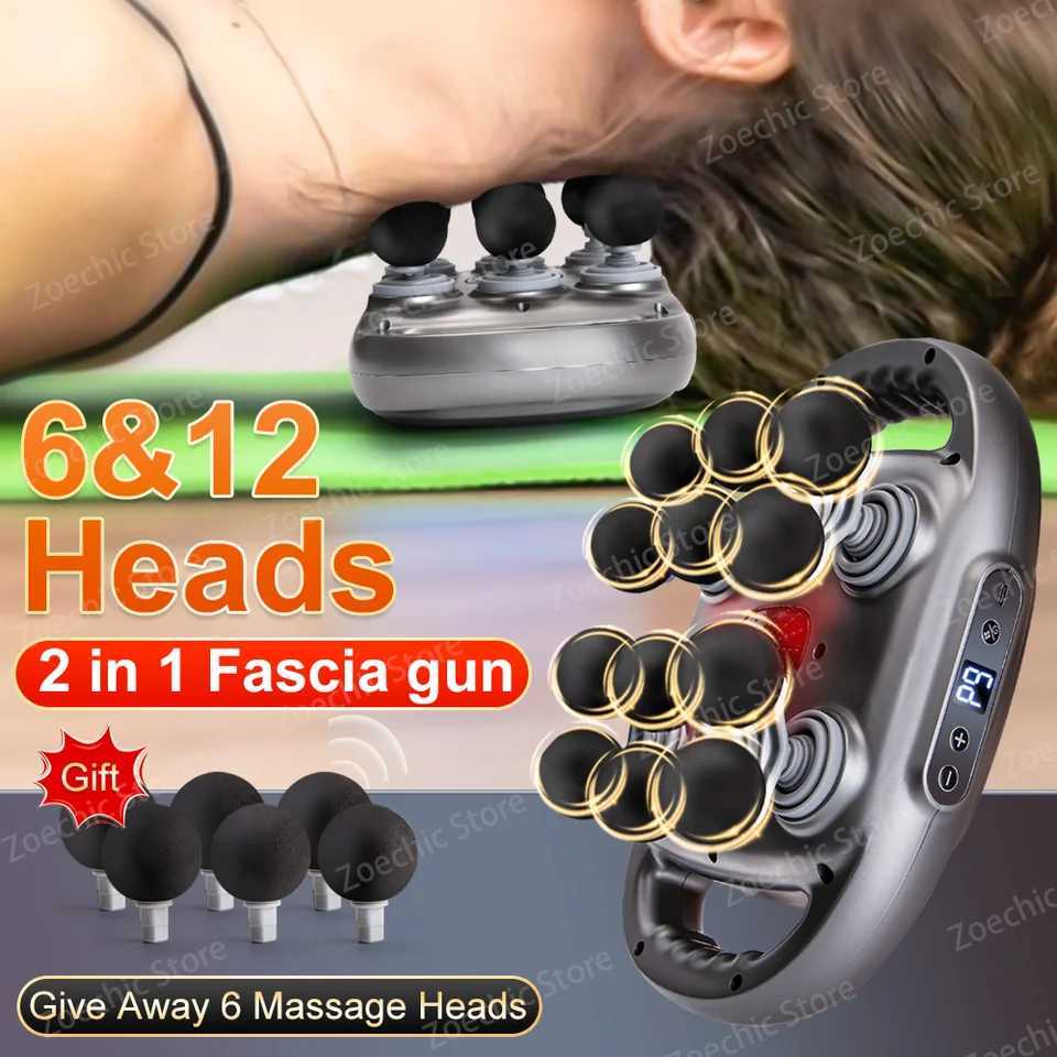 Facia GUN Muscle Muscle Massager 12 Tessa Testa Alta Frutenza Natto Mane Mane C…