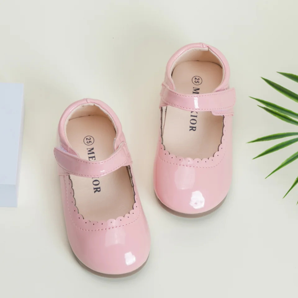 Girls Soft Bottom Multi-color Leather Spring Autumn Baby Girl Bright Color Leather England Style Breathable Princess Shoes 241219