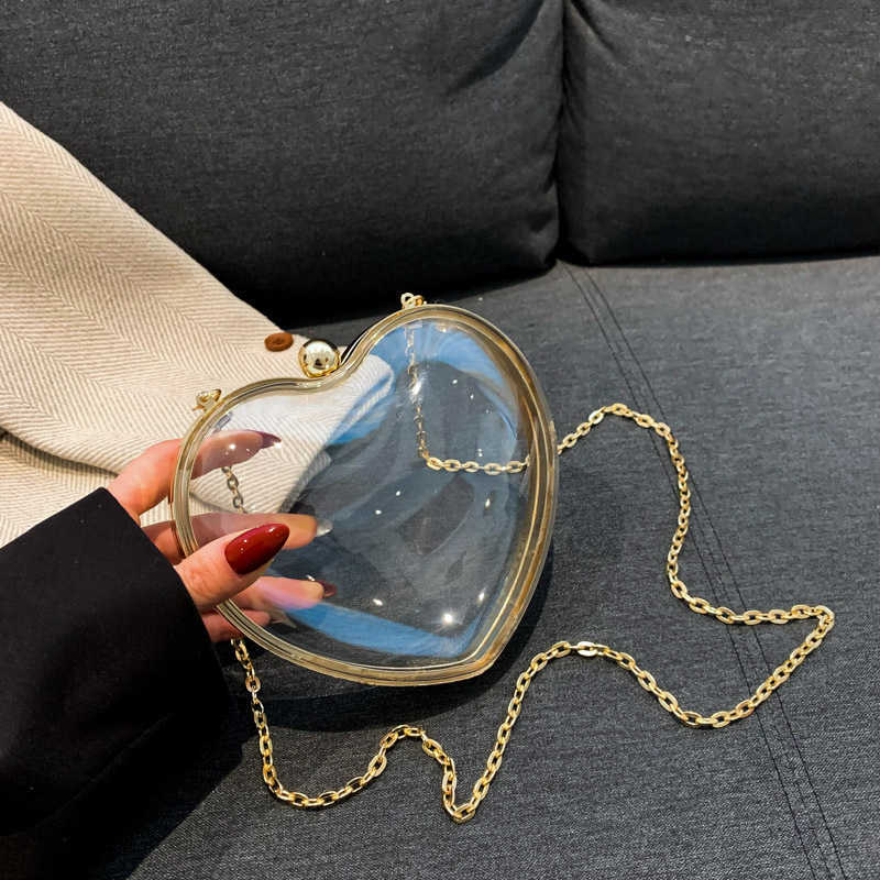 Nuova Busta Di Moda Trasparente Acrilico Acrilico Perchio Crove Crove Coreane C…
