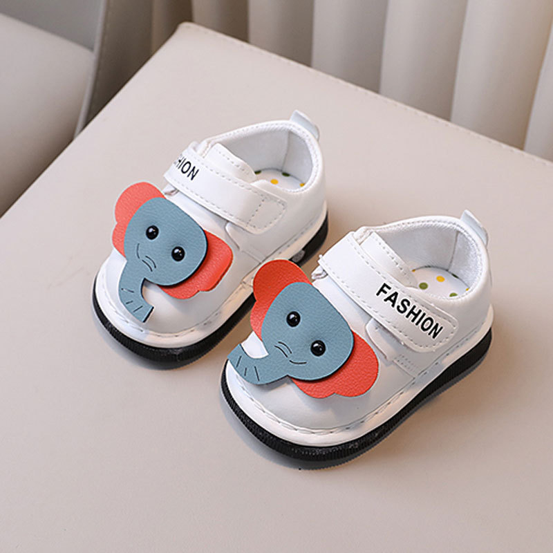 Newborn Baby Squeaky Girls Boys Shoes Soft Non-slip Infant Toddler Leather First Walkers Autumn Spring Kids Cartoon Kidsnest Sneakers Sizes US1C-US5C