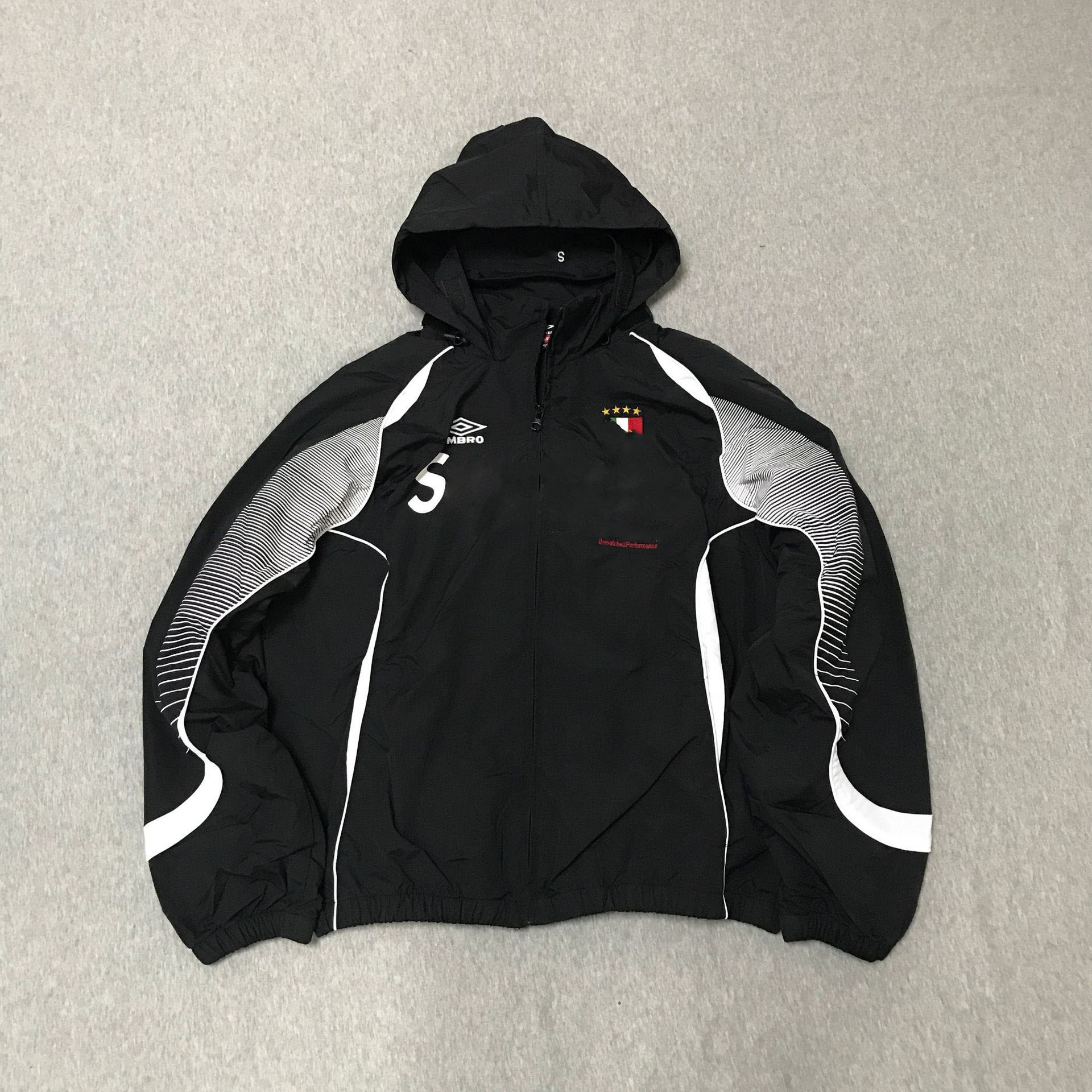 Men's Vintage Racing Tracksuit - Puffer Jacket & Drawstring Joggers - Embroidered Design
