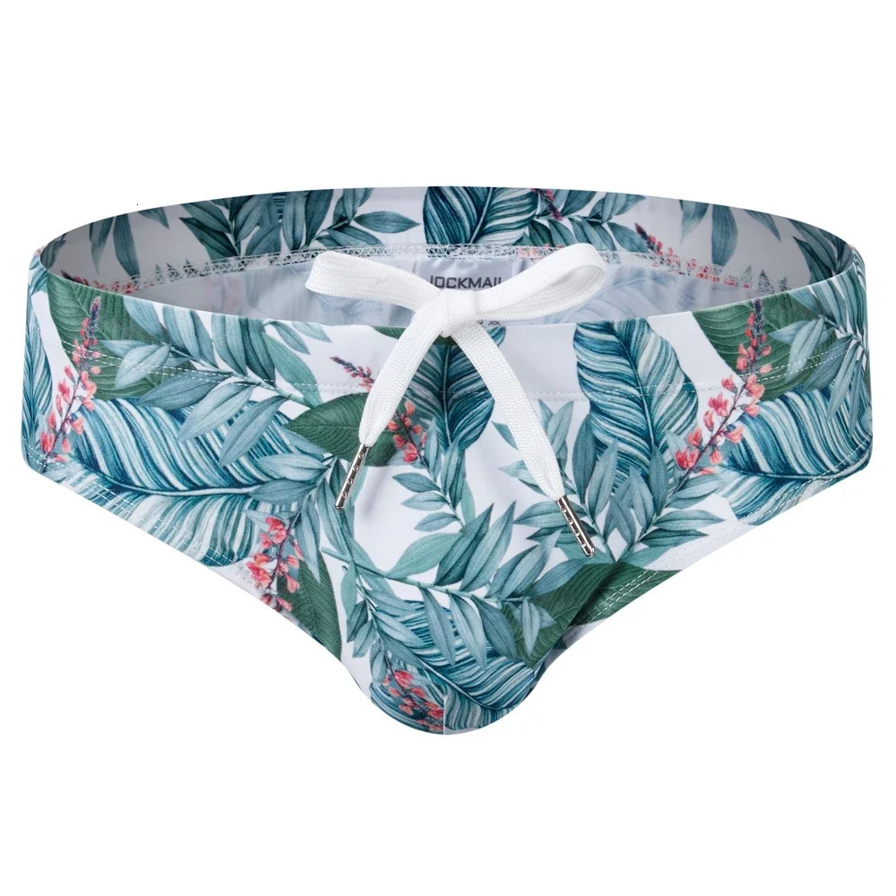 Sexy Mans Swimming Pushup Pad Swim Trunks Low Waist Men Briefs Swimwear Boxers Patchwork Color Sell Summer 241219