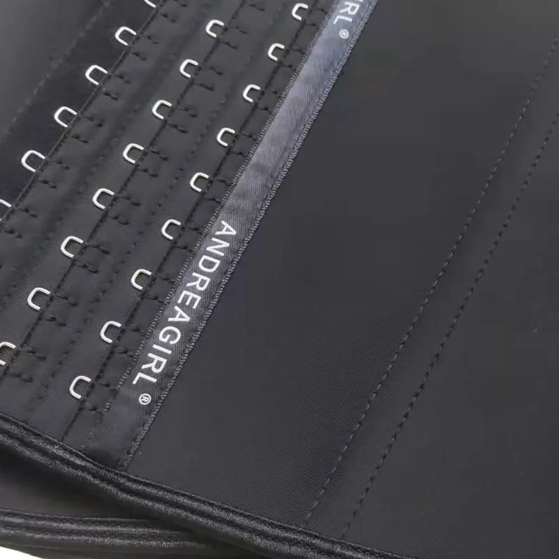 22cm Short 3 Layers Latex Waist Trainer Corset 9 Steel Bones Shapewear Body Shapers Women Corset Slimming Belt Waist Shaper 9052 241219