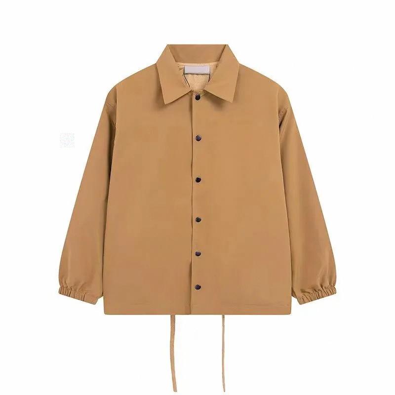 Designer Jacket for Men Women Lapel Button Breathable Mesh Drawstring Casual Coat Spring Autumn Couple Sports Jacket Free Shipping