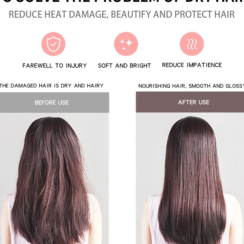 Professional Flat Iron Hair Straightener PTC Safely Heating to Bling Crystal Hair 241218